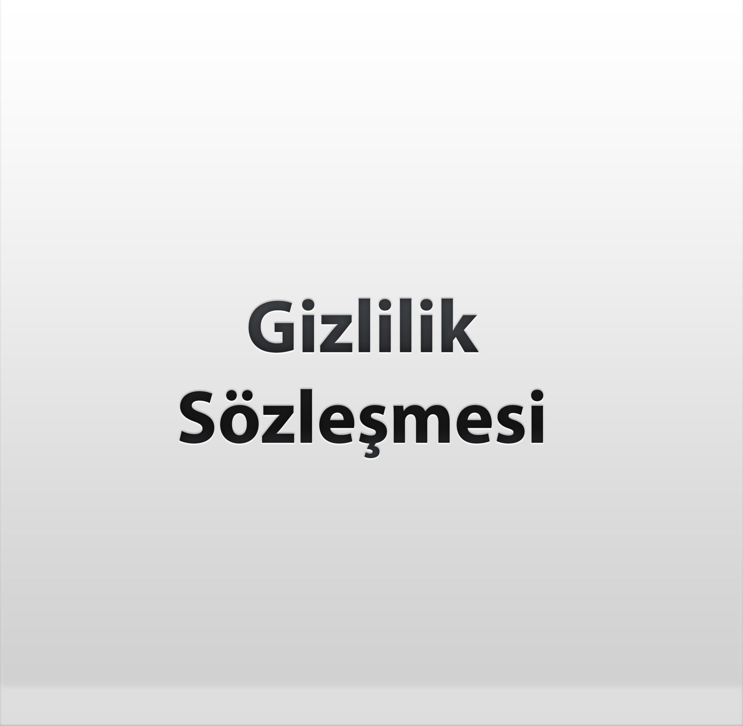 Gizlilik Sözleşmesi